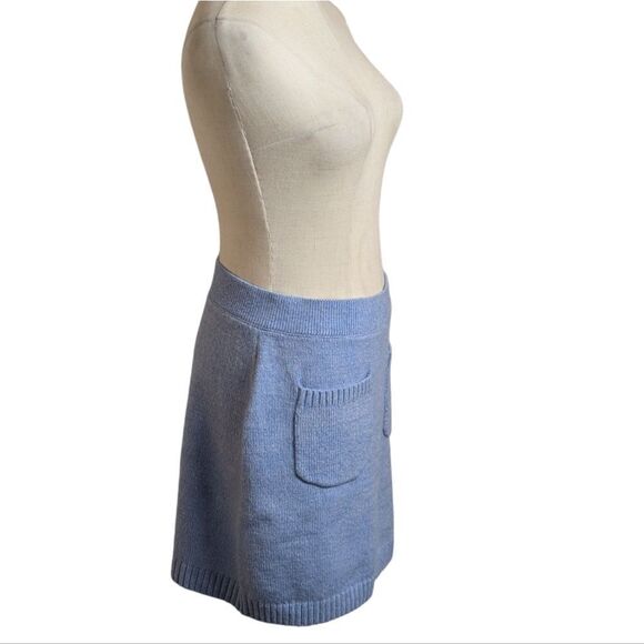 Free PeopleViola Knit Periwinkle Mini Skirt NWT - Picture 5 of 9